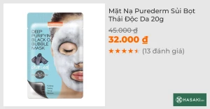 Mặt Nạ Purederm Sủi Bọt Thải Độc Da 20g