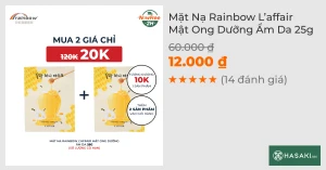 Mặt Nạ Rainbow L affair Mật Ong Dưỡng Ẩm Da 25g