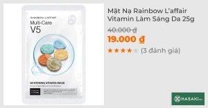 Mặt Nạ Rainbow L affair Vitamin Làm Sáng Da 25g