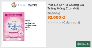 Mặt Nạ Senka Dưỡng Da Sáng Hồng 21g (Mới)