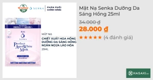 Mặt Nạ Senka Dưỡng Da Sáng Hồng 25ml 