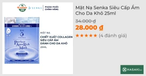 Mặt Nạ Senka Siêu Cấp Ẩm Cho Da Khô 25ml 