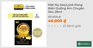 Mặt Nạ SexyLook Rong Biển Dưỡng Ẩm Chuyên Sâu 28ml