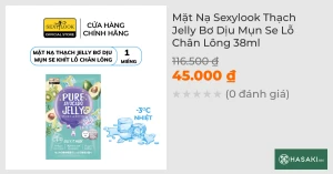 Mặt Nạ Sexylook Thạch Jelly Bơ Dịu Mụn Se Lỗ Chân Lông 38ml