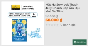 Mặt Nạ Sexylook Thạch Jelly Chanh Cấp Ẩm Dịu Mát Da 38ml