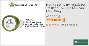 Mặt Nạ Some By Mi Đất Sét Trà Xanh Thu Nhỏ Lỗ Chân Lông 100g