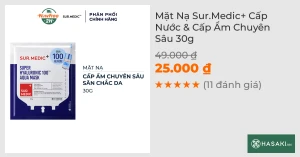 Mặt Nạ Sur.Medic Cấp Nước & Cấp Ẩm Chuyên Sâu 30g