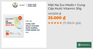 Mặt Nạ Sur.Medic Cung Cấp Multi Vitamin 30g