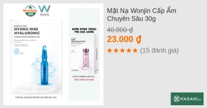 Mặt Nạ Wonjin Cấp Ẩm Chuyên Sâu 30g
