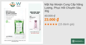 Mặt Nạ Wonjin Cung Cấp Năng Lượng, Phục Hồi Chuyên Sâu 30g
