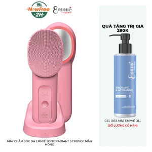 Máy Chăm Sóc Da Emmié SonicRadiant 5 Trong 1 Màu Hồng