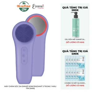 Máy Chăm Sóc Da Emmié SonicRadiant 5 Trong 1 Màu Tím (Mini)