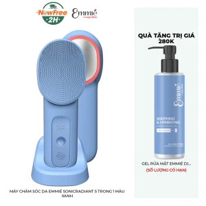 Máy Chăm Sóc Da Emmié SonicRadiant 5 Trong 1 Màu Xanh