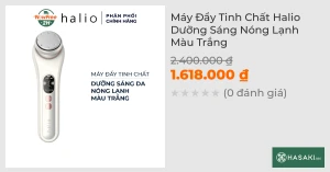 Máy Đẩy Tinh Chất Halio Dưỡng Sáng Nóng Lạnh Màu Trắng