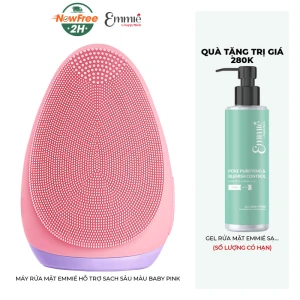 Máy Rửa Mặt Emmié Hỗ Trợ Sạch Sâu Màu Baby Pink