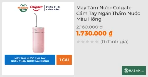 Máy Tăm Nước Colgate Cầm Tay Ngăn Thấm Nước Màu Hồng