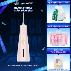 Máy Tăm Nước Havatek Cao Cấp Màu Hồng 