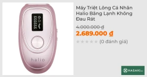 Máy Triệt Lông Cá Nhân Halio Băng Lạnh Không Đau Rát