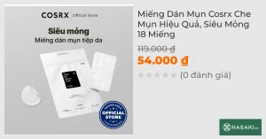 Miếng Dán Mụn Cosrx Che Mụn Hiệu Quả, Siêu Mỏng 18 Miếng