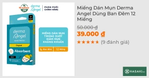 Miếng Dán Mụn Derma Angel Dùng Ban Đêm 12 Miếng