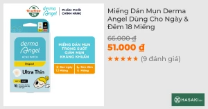 Miếng Dán Mụn Derma Angel Dùng Cho Ngày & Đêm 18 Miếng