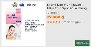 Miếng Dán Mụn Mayan Ultra Thin Spot 20 4 Miếng