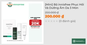 Mini Bộ innisfree Phục Hồi Và Dưỡng Ẩm Da 3 Món