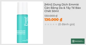Mini Dung Dịch Emmié Cân Bằng Da & Tẩy Tế Bào Chết 50ml