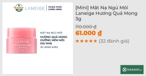 Mini Mặt Nạ Ngủ Môi Laneige Hương Quả Mọng 3g