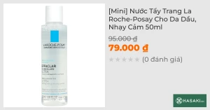 [Mini] Nước Tẩy Trang La Roche-Posay Cho Da Dầu, Nhạy Cảm 50ml