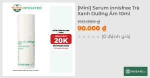 Mini Serum innisfree Trà Xanh Dưỡng Ẩm 10ml