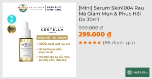 Mini Serum Skin1004 Rau Má Làm Dịu & Hỗ Trợ Phục Hồi Da 30ml
