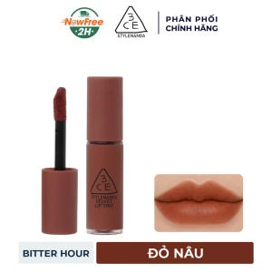 Mini Son Kem Lì 3CE Mịn Như Nhung Bitter Hour Đỏ Nâu 1.5g