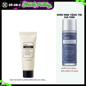 Mini Sữa Rửa Mặt Klairs Dưỡng Ẩm, Dịu Nhẹ, Sạch Sâu 20ml