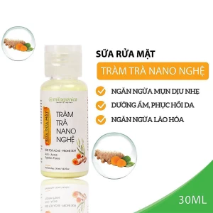 [Mini] Sữa Rửa Mặt Milaganics Tràm Trà Nano Nghệ Ngừa Mụn 30ml