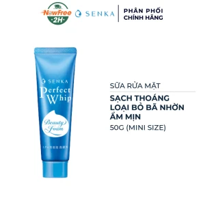 Mini Sữa Rửa Mặt Senka Tạo Bọt Chiết Xuất Tơ Tằm Trắng 50g