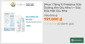 Mua 1 Tặng 1 Freeplus Sữa Dưỡng Ẩm Dịu Nhẹ 1 Sữa Rửa Mặt Dịu Nhẹ
