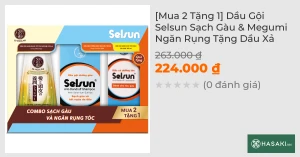 Mua 2 Tặng 1 Dầu Gội Selsun Sạch Gàu & Megumi Ngăn Rụng Tặng Dầu Xả
