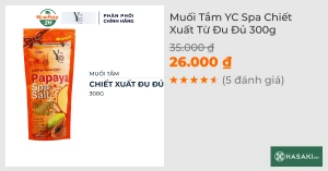 Muối Tắm YC Spa Chiết Xuất Từ Đu Đủ 300g