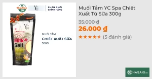 Muối Tắm YC Spa Chiết Xuất Từ Sữa 300g