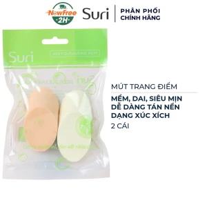 Mút Trang Điểm Suri Dạng Xúc Xích - E443 (2 Cái)