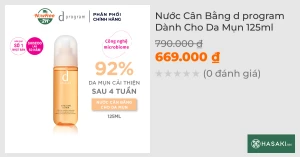 Nước Cân Bằng d program Dành Cho Da Mụn 125ml