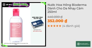 Nước Hoa Hồng Bioderma Dành Cho Da Nhạy Cảm 250ml