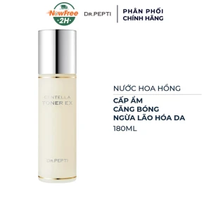 Nước Hoa Hồng Dr.Pepti Cấp Ẩm, Căng Bóng Da 180ml