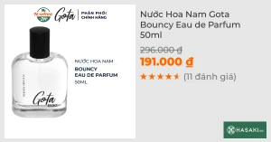 Nước Hoa Nam Gota Bouncy Eau de Parfum 50ml