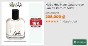 Nước Hoa Nam Gota Urban Eau de Parfum 50ml