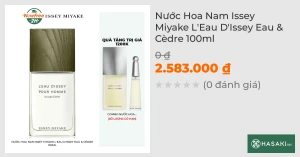 Nước Hoa Nam Issey Miyake L'Eau D'Issey Eau & Cèdre 100ml