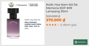 Nước Hoa Nam Nữ De Memoria EDP 09 Lampang 30ml