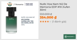 Nước Hoa Nam Nữ De Memoria EDP 10 Jiufen 30ml