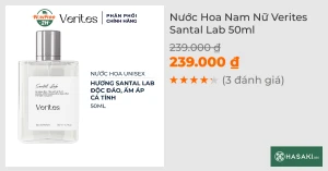 Nước Hoa Nam Nữ Verites Santal Lab 50ml